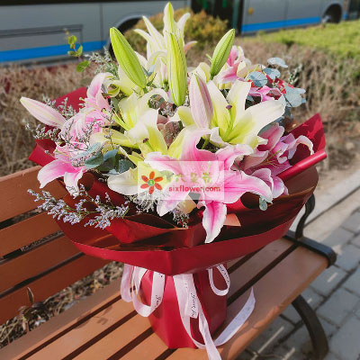 开封8支多头百合，万事如意喜上加喜