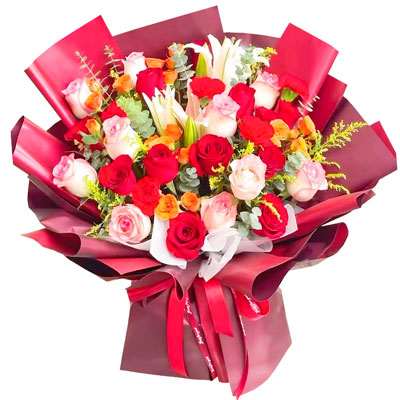 开封22朵玫瑰百合，追求真爱幸福